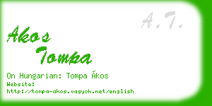 akos tompa business card