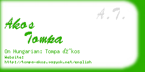 akos tompa business card